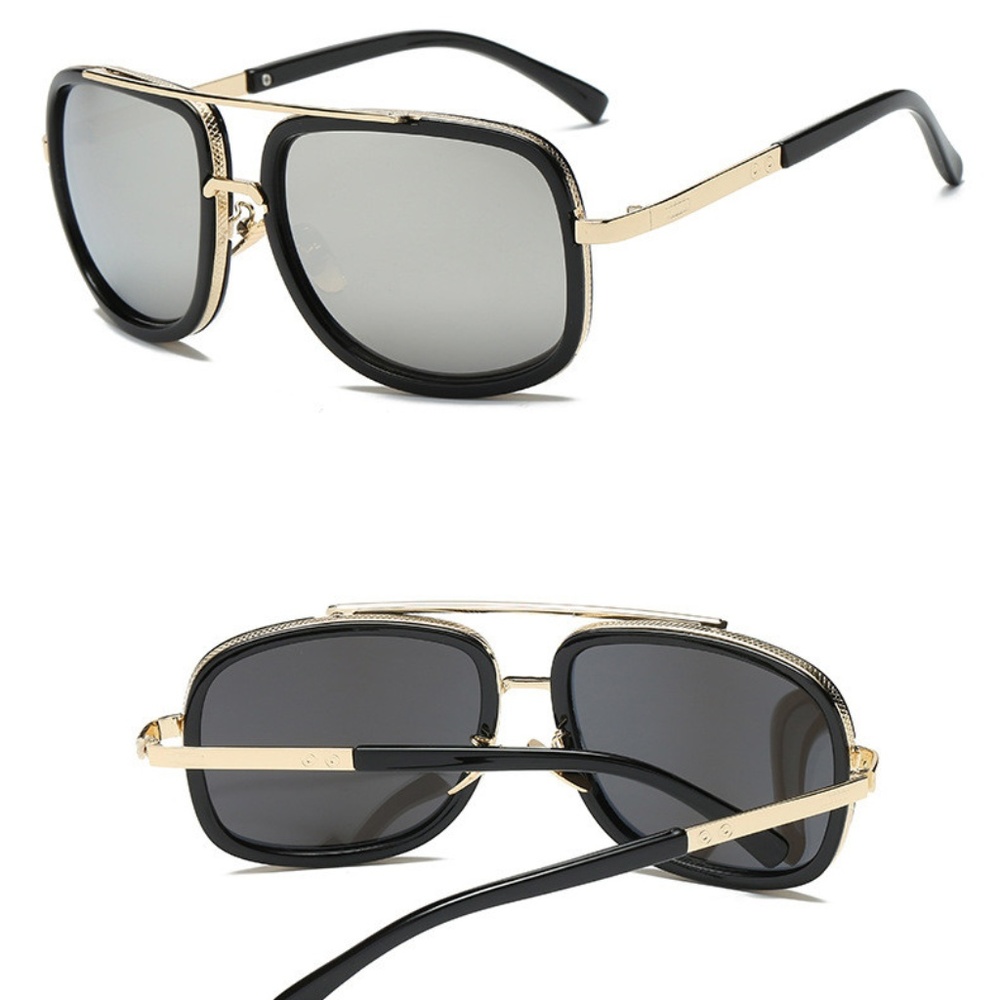 New Men's Fashion Retro Frame Sunglasses